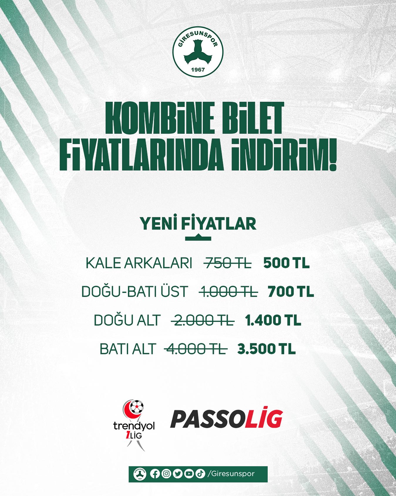 Kombine Bilet Fiyatlarında İndirim