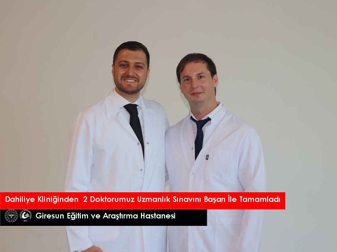 Dahiliye Kliniğinden 2 Doktor Uzmanlık Sınavını Başarı İle Tamamladı
