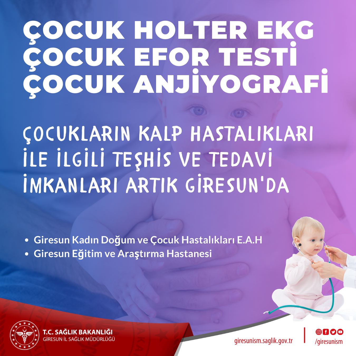 Çocuk Kalp Rahatsızlıkları İle İlgili Tedavi İmkanları Artık Giresun’da