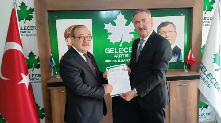GELECEK PARTİSİ GİRESUN İL BAŞKANLIĞINA HAYDAR ÖNEY ATANDI