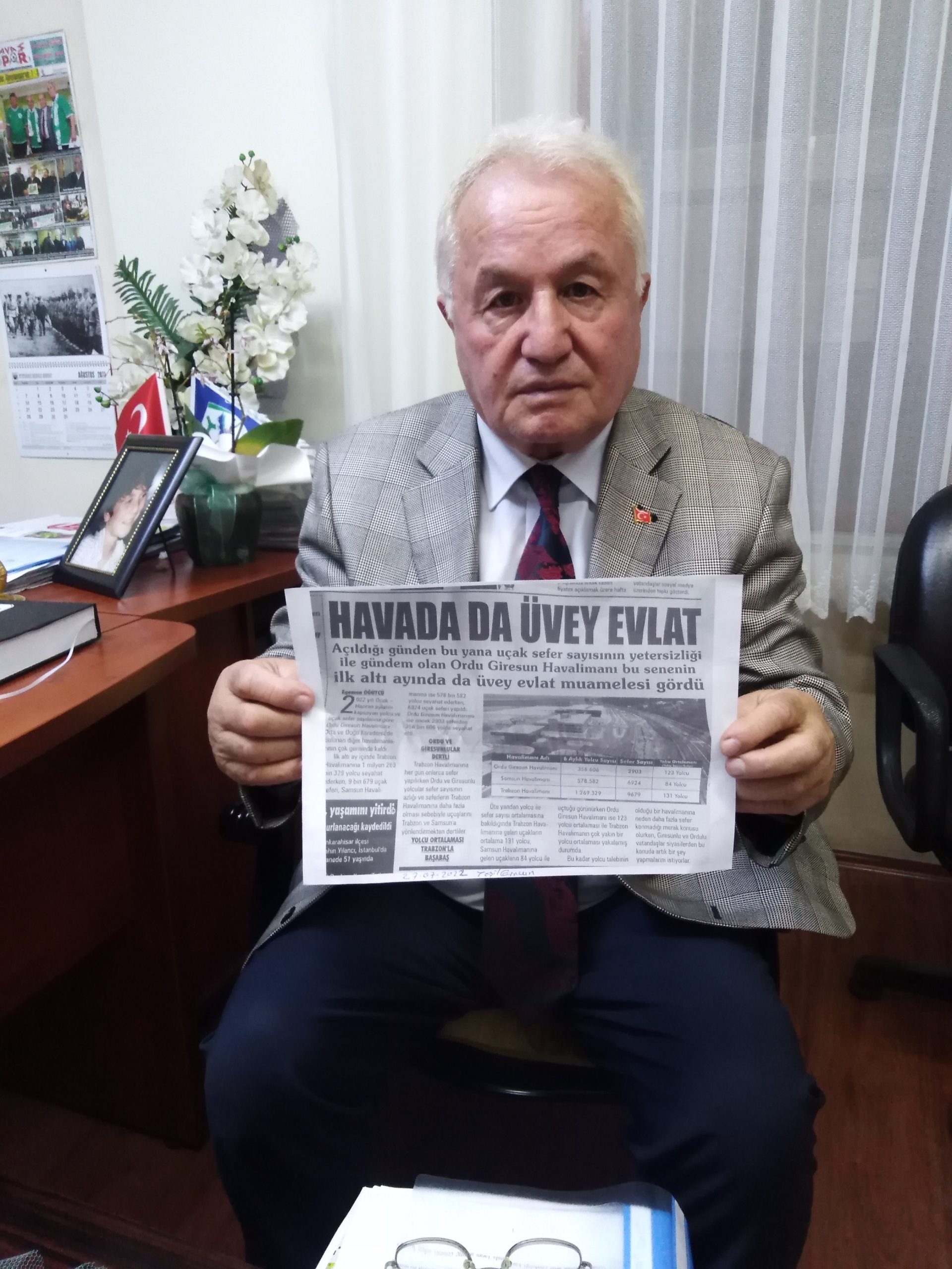 BAŞKAN KARA’DAN ORDU-GİRESUN HAVALİMANI İÇİN TEPKİ