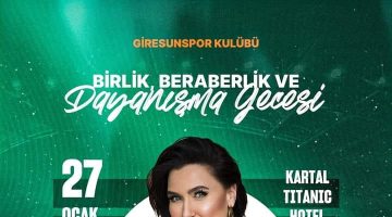 GİRESUNSPOR’DAN BİRLİK VE DAYANIŞMA GECESİ