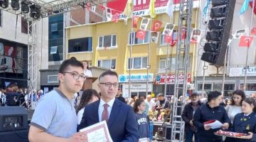 Bulancak Mesleki ve Teknik Anadolu Öğrencisi  Taylan Sami Erkan Ödülünü Aldı
