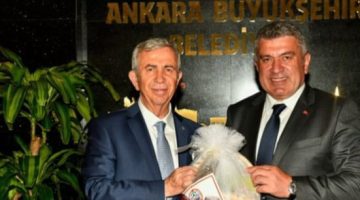 BAŞKAN SIBIÇ  BAŞKAN MANSUR YAVAŞI MAKAMINDA ZİYARET ETTİ