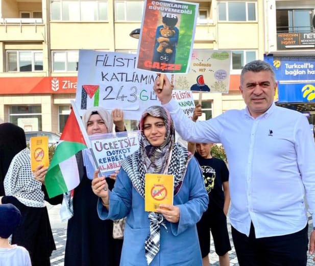 BAŞKAN SIBIÇ FİLİSTİN’in YANINDA