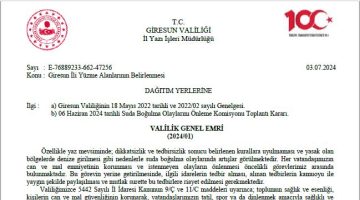 GİRESUN’DA YÜZMEK İÇİN İZİN VERİLEN ALANLAR BELİRLENDİ!