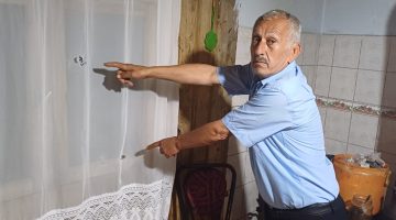 KÖYDE EVLERE KURŞUN SIKTILAR!