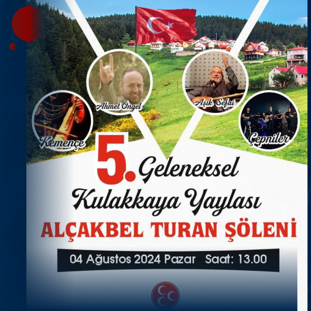 KULAKKAYA YAYLASI’NDA 5. GELENEKSEL ALÇAKBEL TURAN ŞÖLENİ