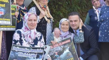 “BAŞKAN DEDE, 5. HES PROJESİNİ PROTESTO EDEN HALKIN YANINDA OLDU”