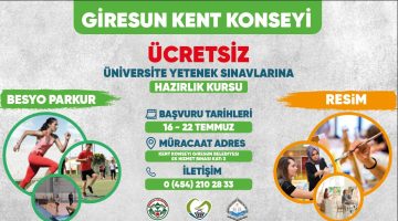 ÜNİVERSİTEYE YETENEK SINAVLARI İÇİN GENÇLERE FIRSAT