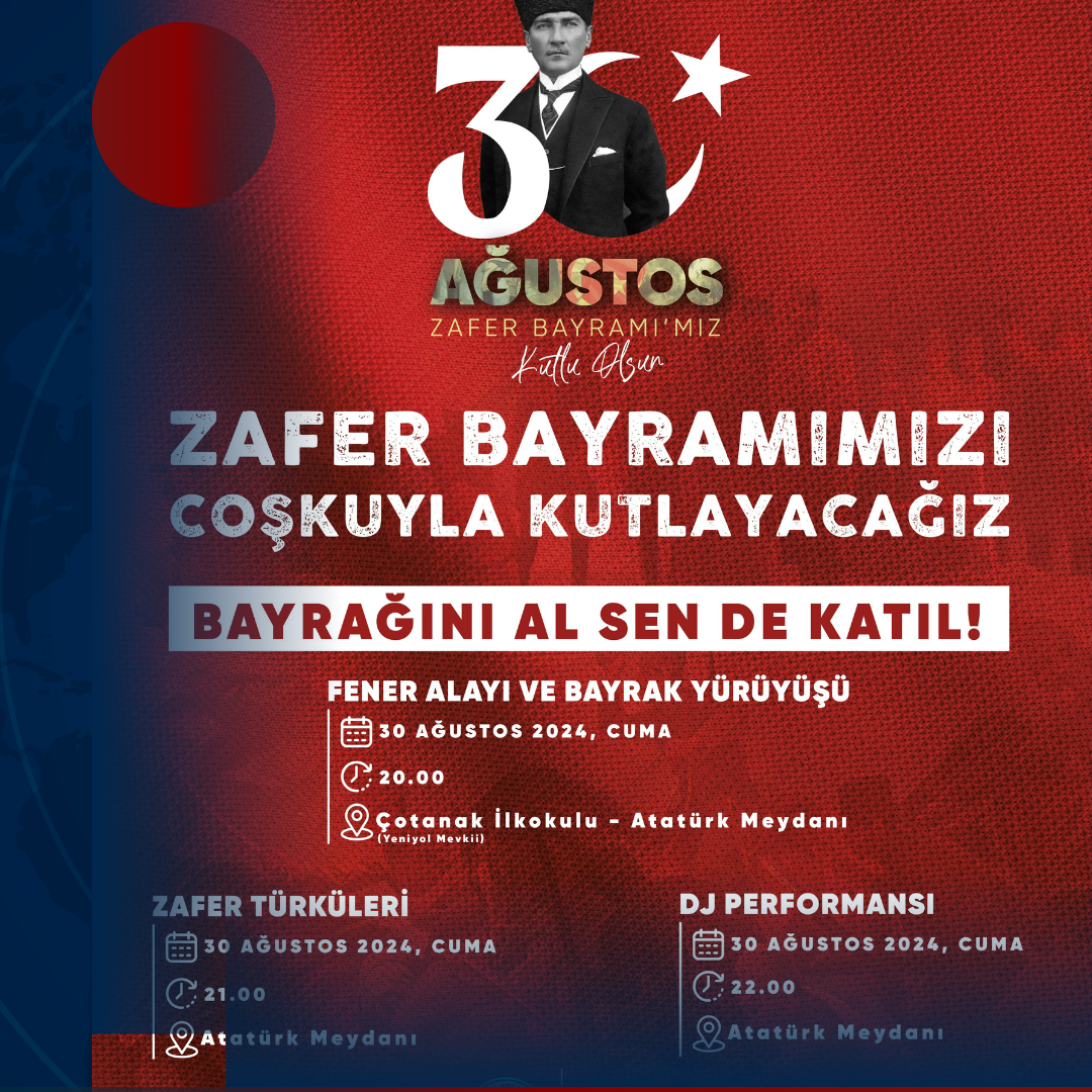 GİRESUN’DA 30 AĞUSTOS ZAFER BAYRAMI COŞKUSU YAŞANACAK