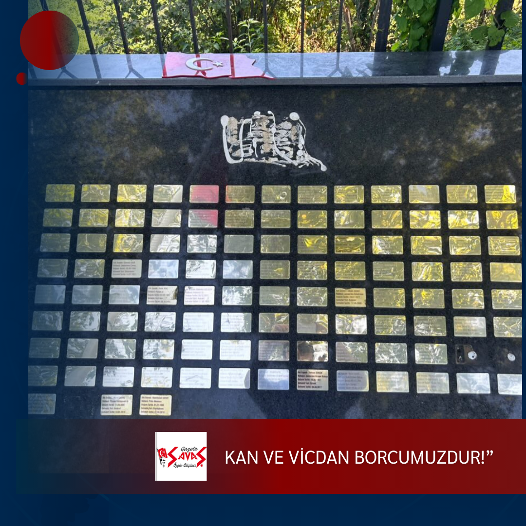 “KAN VE VİCDAN BORCUMUZDUR!”
