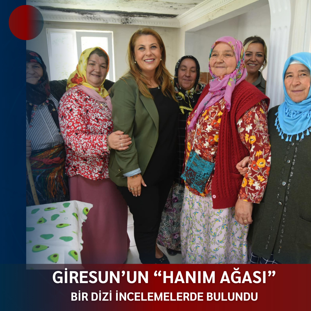GİRESUN’UN HANIM AĞASI BİR DİZİ İNCELEMELERDE BULUNDU