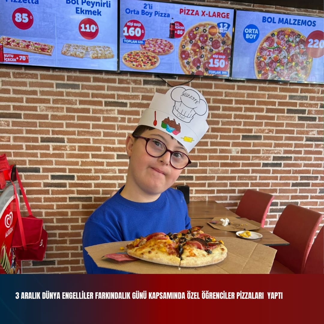 ÖZEL ÖĞRENCİLERDEN ÖZEL PİZZALAR