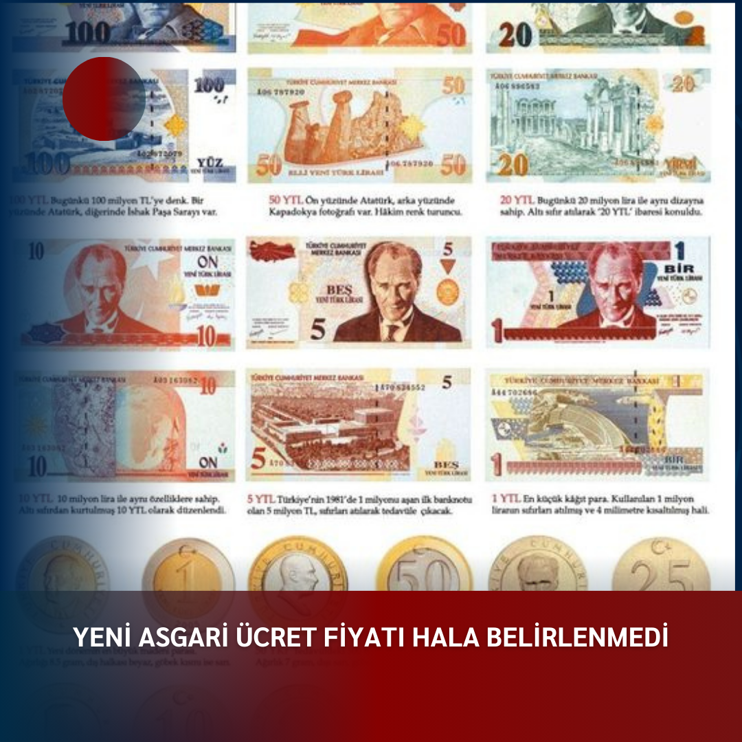 YENİ ASGARİ ÜCRET FİYATI HALA BELİRLENMEDİ