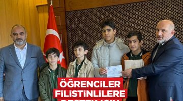 ÖĞRENCİLER FİLİSTİN HALKINI UNUTMADI