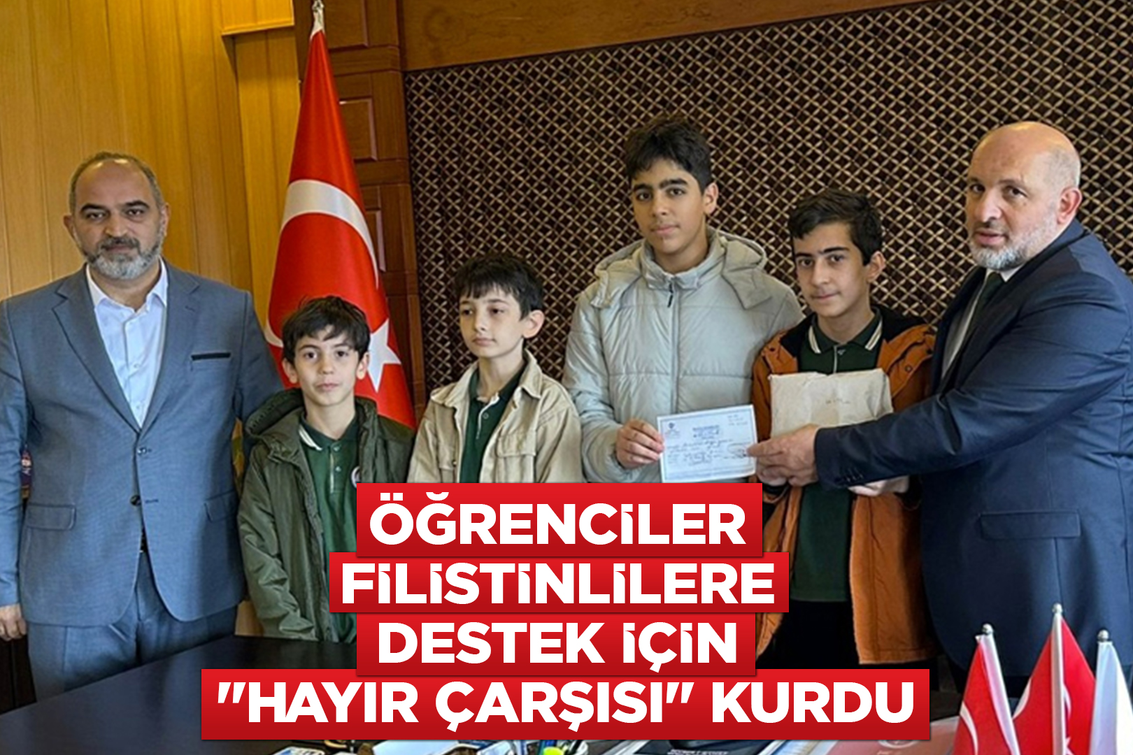 ÖĞRENCİLER FİLİSTİN HALKINI UNUTMADI