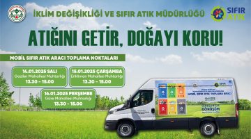 BELEDİYE SIFIR ATIK MÜDÜRLÜĞÜ TARAFINDAN MAHALLE MUHTARLIKLARI ÖNÜNDE SIFIR