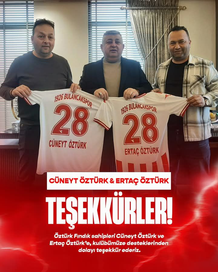 ÖZTÜRK FINDIK’tan 1926 BULANCAKSPOR’a Tam Destek!