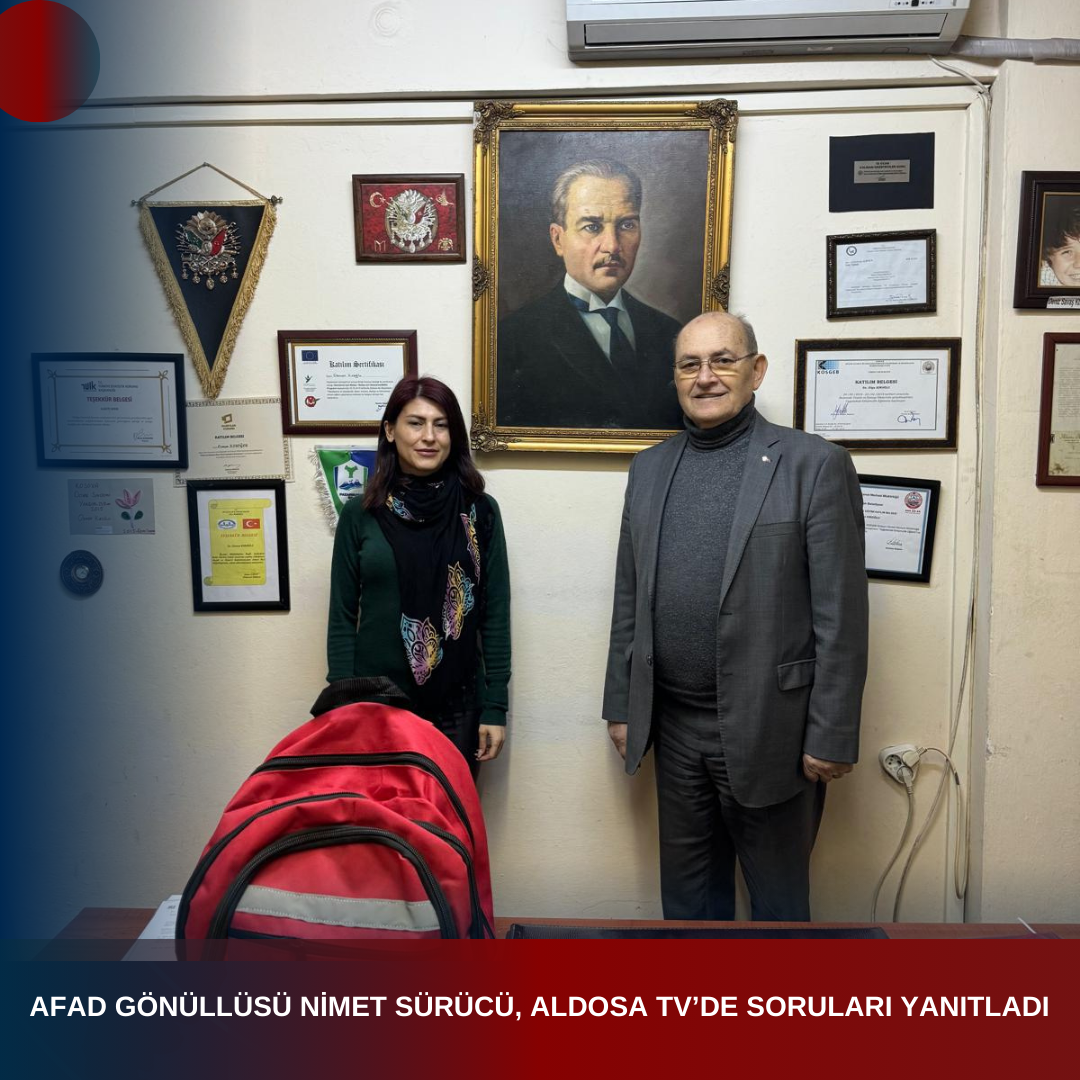 AFAD GÖNÜLLÜSÜ NİMET SÜRÜCÜ, ALDOSA TV’DE SORULARI YANITLADI