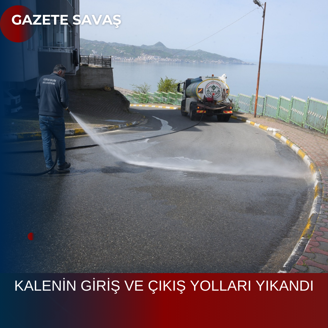 KALENİN GİRİŞ VE ÇIKIŞ YOLLARI YIKANDI