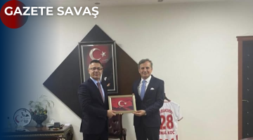 MEB DAİRE BAŞKANI DURMUŞ CAN’dan KAYMAKAM ÜNAL KOÇ’a ZİYARET