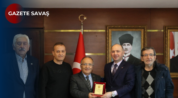 GAZETECİLER DERNEĞİ YÖNETİMİNDEN  VALİ SERDENGEÇTİ YE TEŞEKKÜR ZİYARETİ