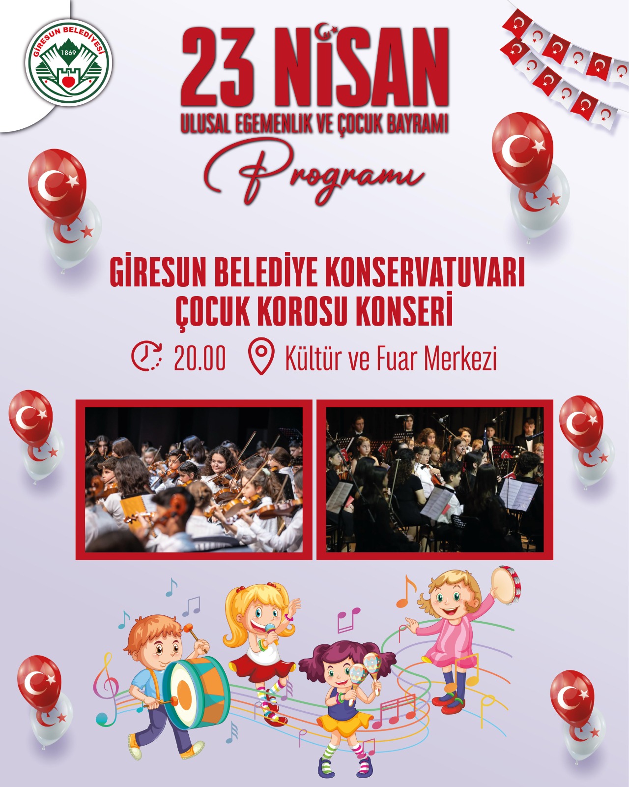 GİRESUN BELEDİYESİ 23 NİSAN KUTLAMA PROGRAMI İÇİN HAZIRLIKLARINI TAMAMLADI