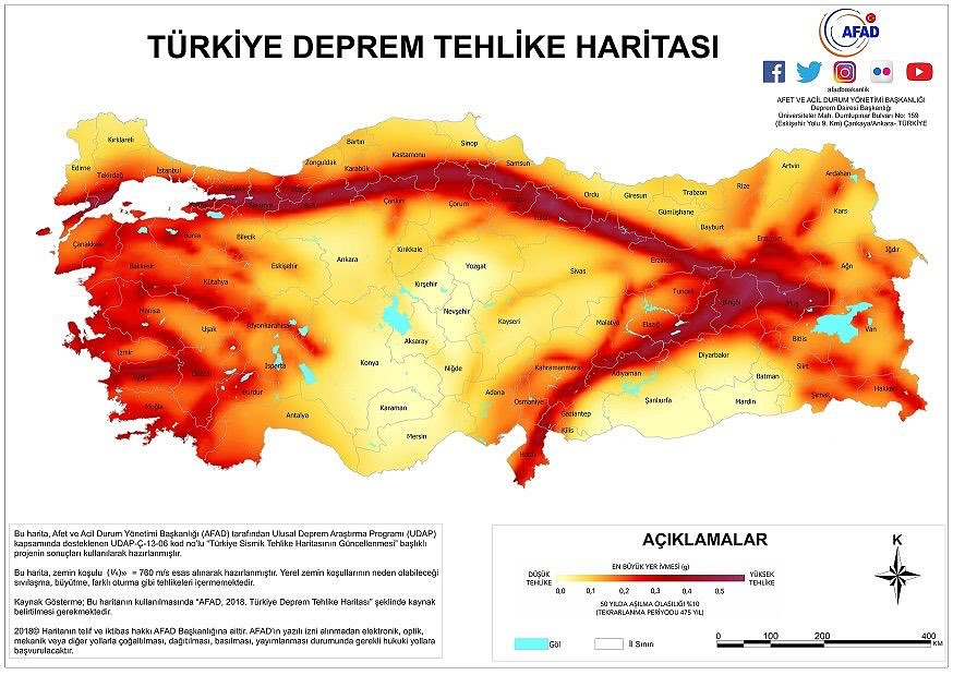 AFAD’A GÖRE GİRESUN DEPREM RİSKİ EN DÜŞÜK ŞEHİRLERDEN BİRİ