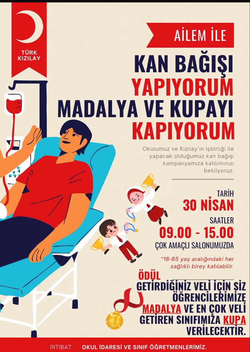 BULANCAK İSTİKLAL İLK/ORTAOKULUNDAN  KAN BAĞIŞI KAMPANYASI DUYURUSU