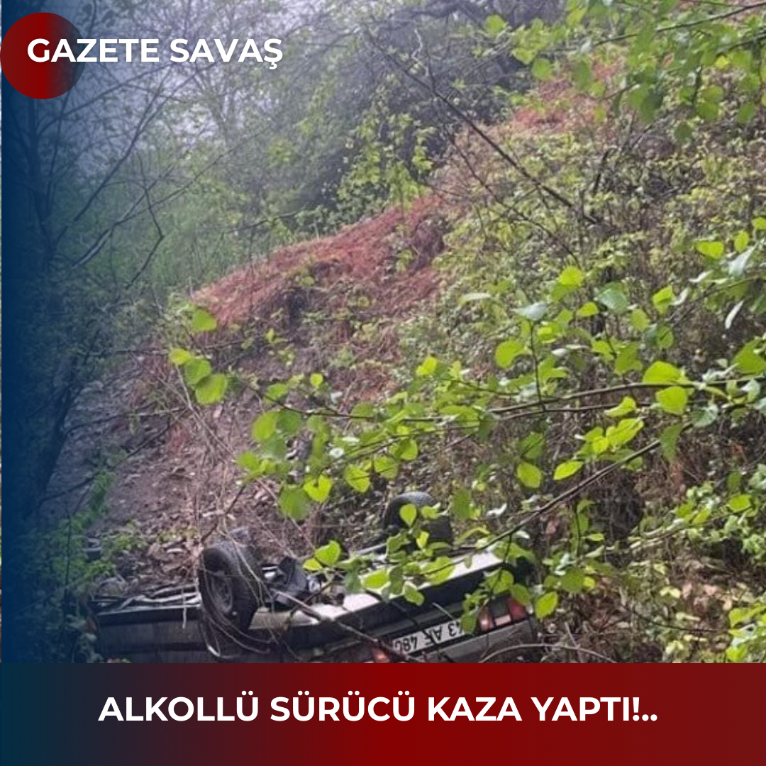 ALKOLLÜ SÜRÜCÜ KAZA YAPTI!..