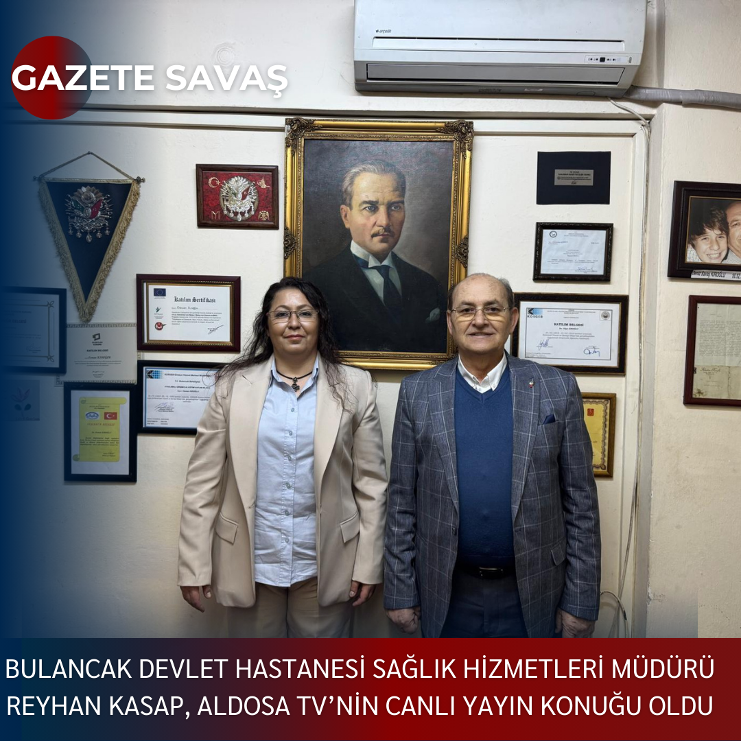 BULANCAK DEVLET HASTANESİ SAĞLIK HİZMETLERİ MÜDÜRÜ REYHAN KASAP, ALDOSA TV’NİN CANLI YAYIN KONUĞU OLDU