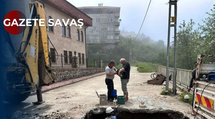 PİRAZİZ YENİ MAHALLE’de SU ARIZASINA HIZLI MÜDAHALE