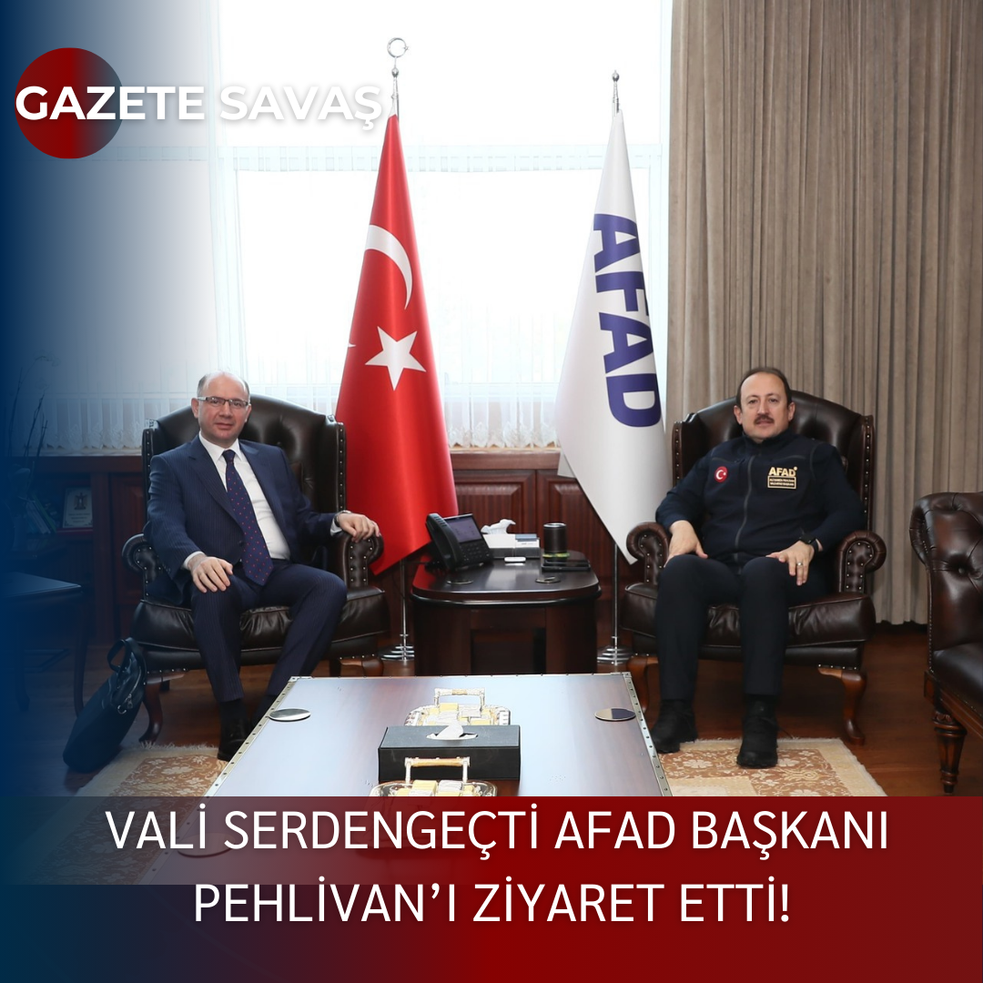 GİRESUN’UN GÜVENLİĞİ İÇİN ÖNEMLİ ADIM: VALİ SERDENGEÇTİ AFAD BAŞKANI PEHLİVAN’I ZİYARET ETTİ!