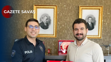 İLÇE EMNİYET AMİRİ DEMİRTAŞ’tan BAŞKAN AYYILDIZ’a NEZAKET ZİYARETİ