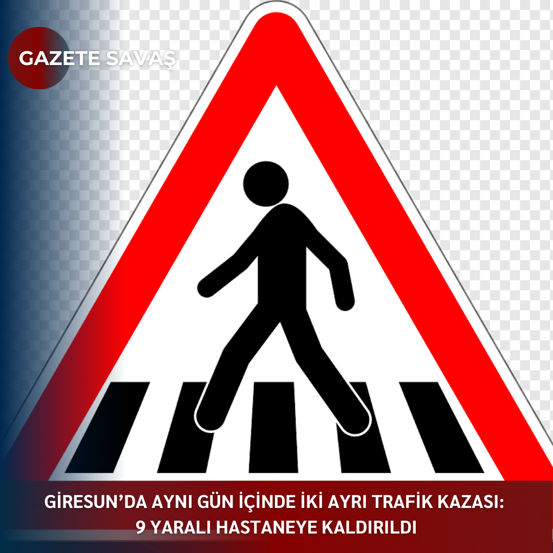 GİRESUN’da AYNI GÜN İÇİNDE İKİ AYRI TRAFİK KAZASI: 9 YARALI HASTANEYE KALDIRILDI
