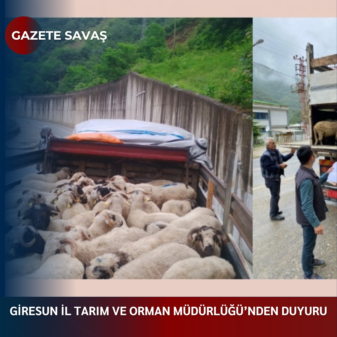 GİRESUN İL TARIM VE ORMAN MÜDÜRLÜĞÜ’nden DUYURU