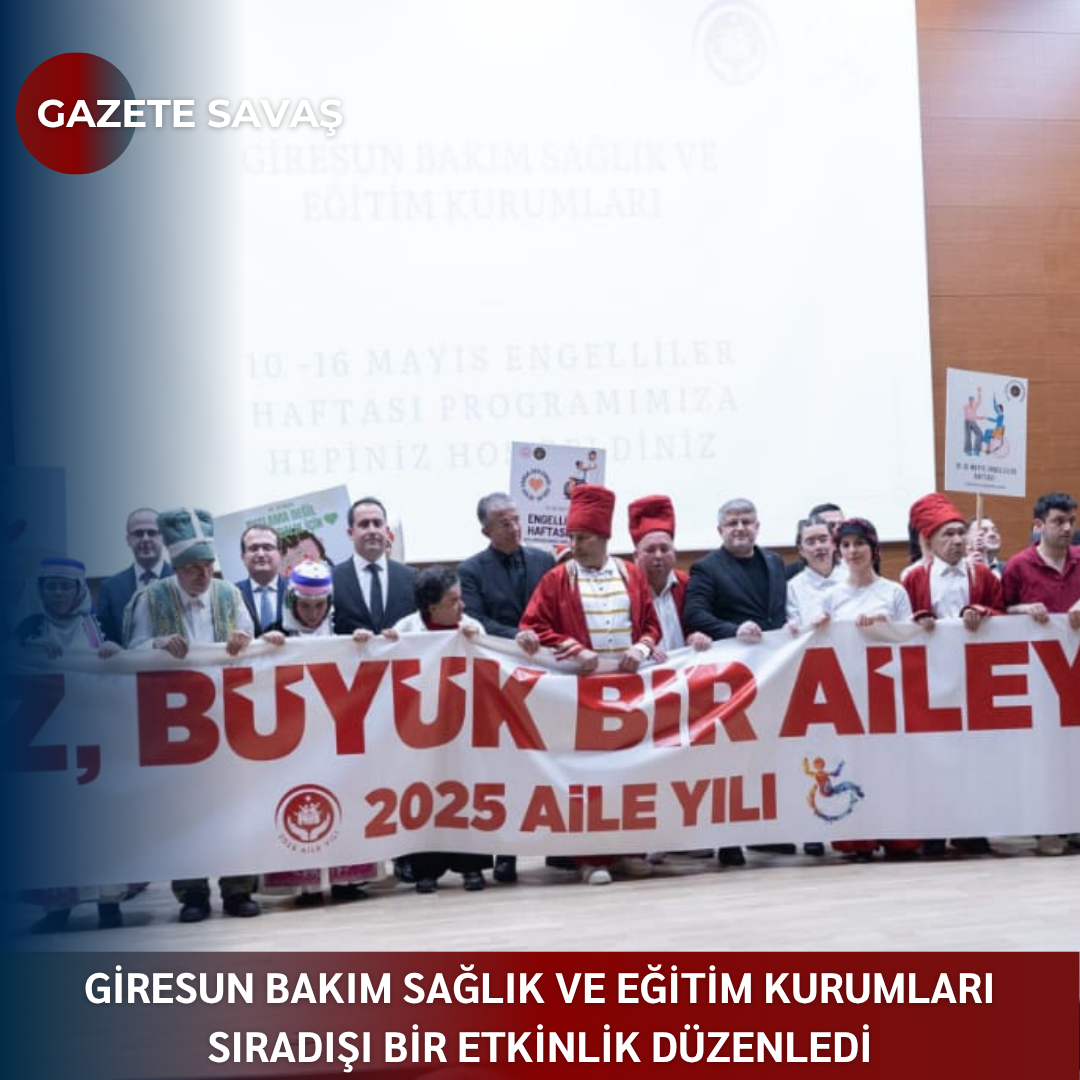 Giresun Bakım Sağlık ve Eğitim Kurumları sıradışı bir etkinlik düzenledi