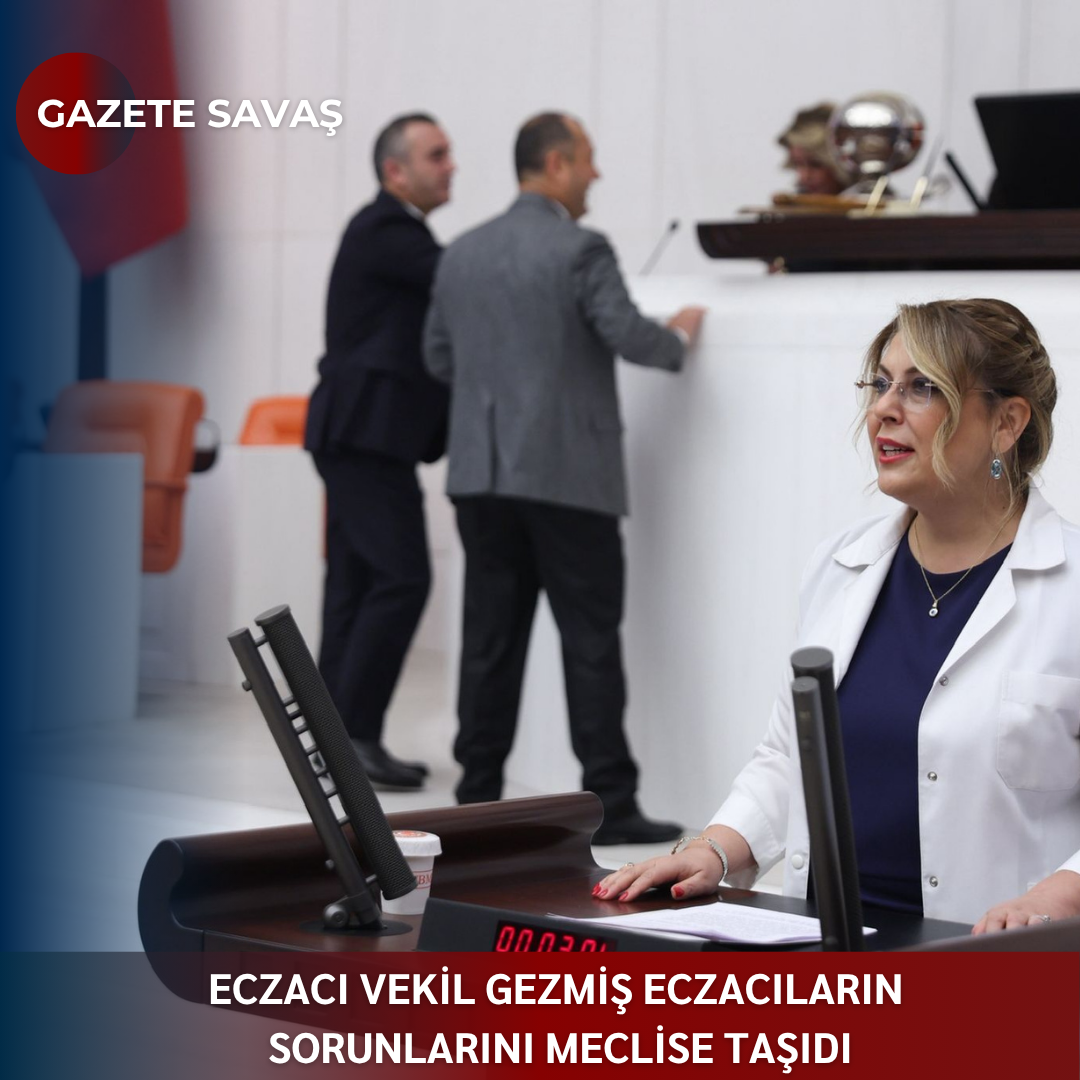 ECZACI VEKİL GEZMİŞ ECZACILARIN SORUNLARINI MECLİSE TAŞIDI