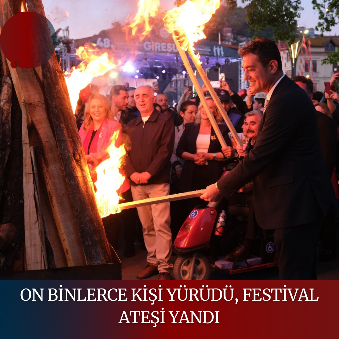 ON BİNLERCE KİŞİ YÜRÜDÜ, FESTİVAL ATEŞİ YANDI