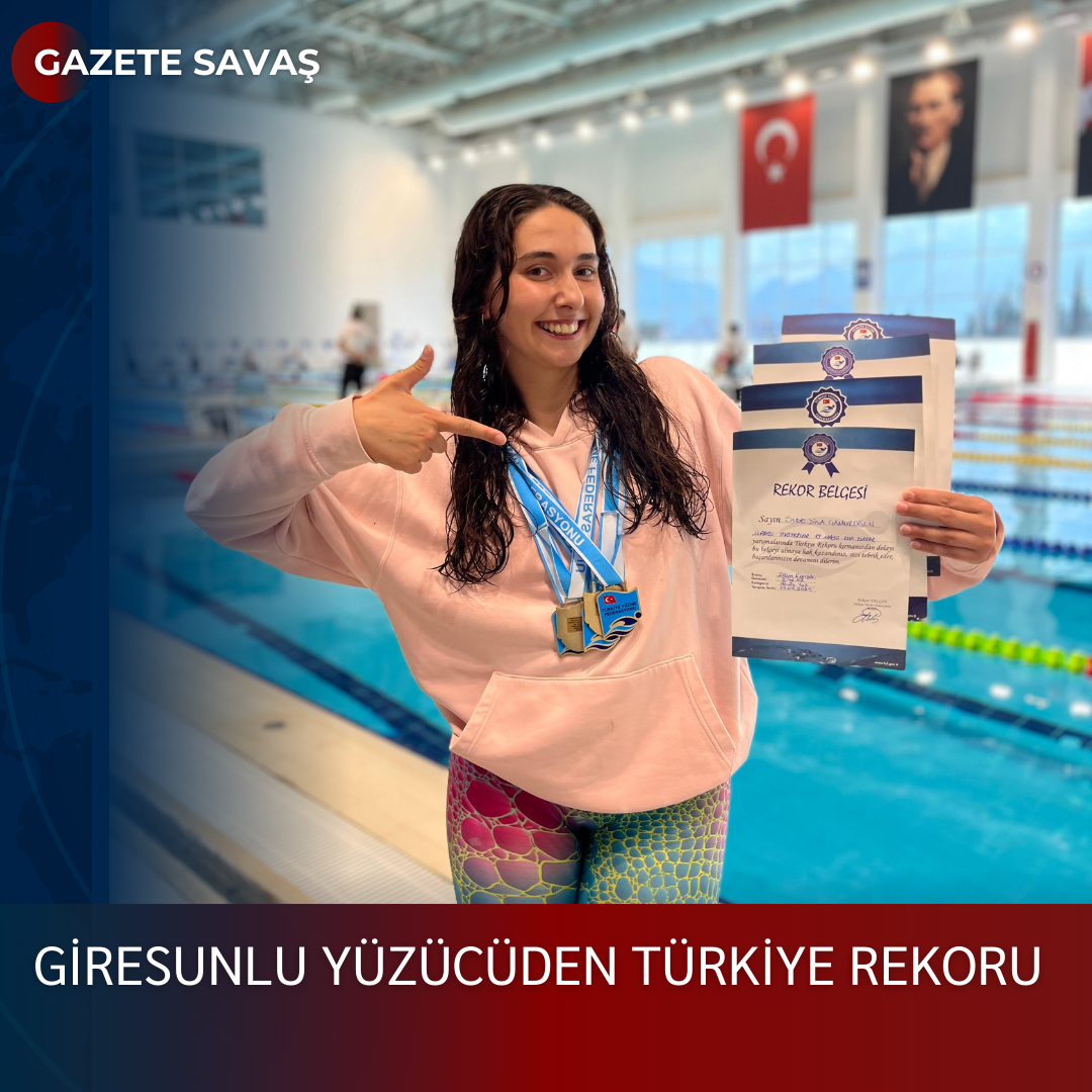 GİRESUNLU YÜZÜCÜDEN TÜRKİYE REKORU