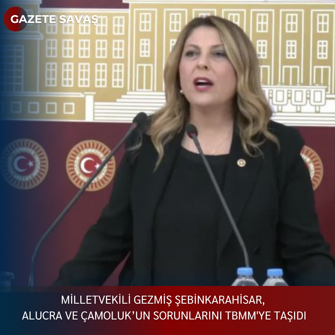 MİLLETVEKİLİ GEZMİŞ ŞEBİNKARAHİSAR, ALUCRA VE ÇAMOLUK’un SORUNLARINI TBMM’ye TAŞIDI