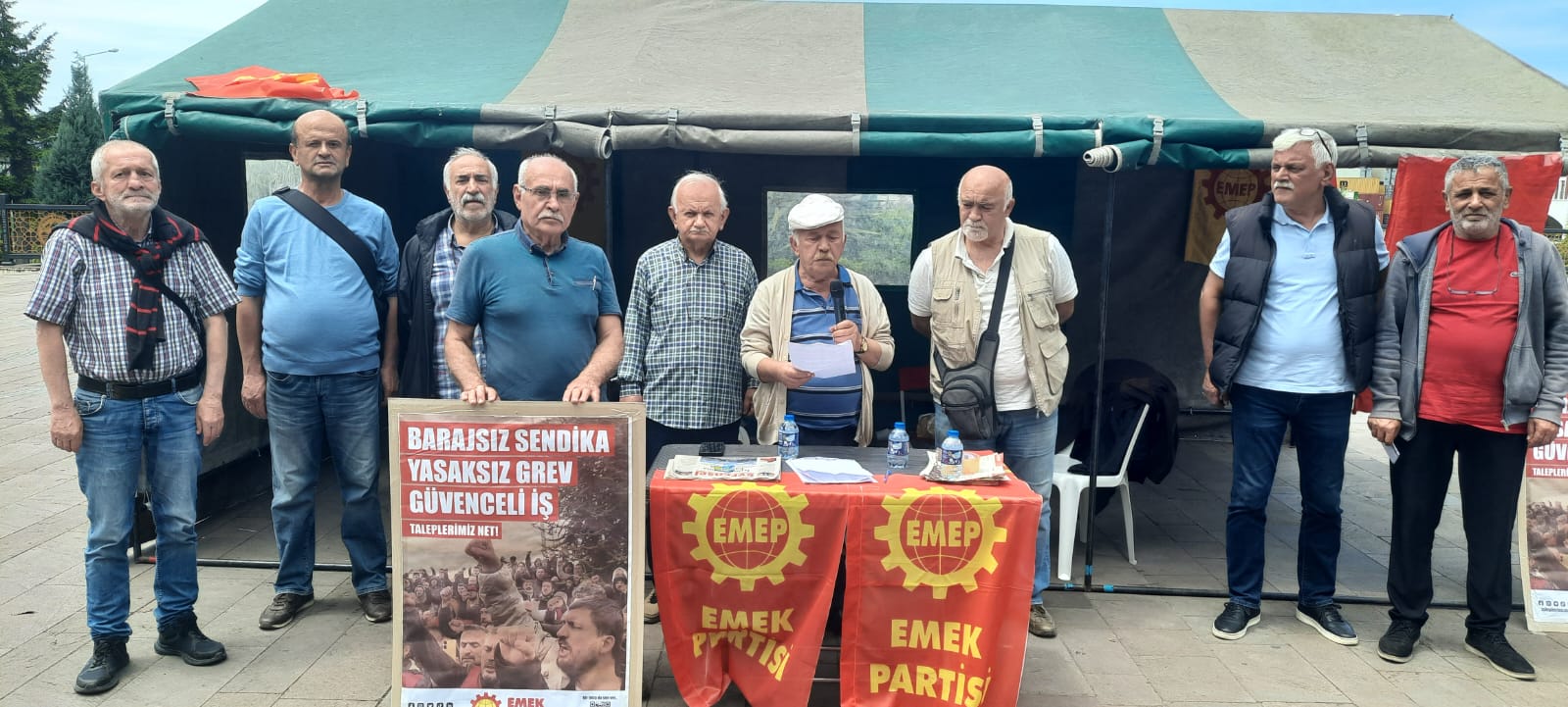 EMEP’TEN “BARAJSIZ SENDİKA, YASAKSIZ GREV, GÜVENCELİ İŞ” KAMPANYASI