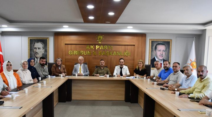 AK PARTİ GİRESUN İL TEŞKİLATI HAFTALIK OLAĞAN YÖNETİM KURULU TOPLANTISINI GERÇEKLEŞTİRDİ