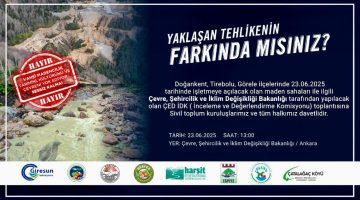 GİRESUN TEHLİKE ALTINDA: MADENCİLİK FAALİYETLERİ HARŞİT VADİSİ’nin GELECEĞİNİ TEHDİT EDİYOR