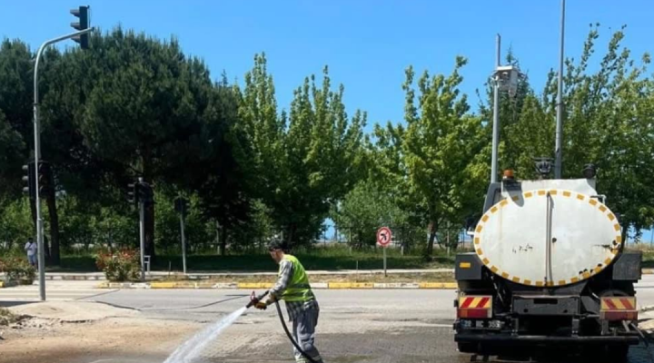 PİRAZİZ’de TEMİZLİK SEFERBERLİĞİ SÜRÜYOR