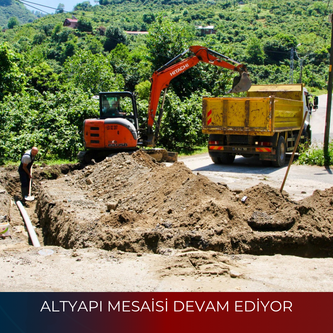 ALTYAPI MESAİSİ DEVAM EDİYOR