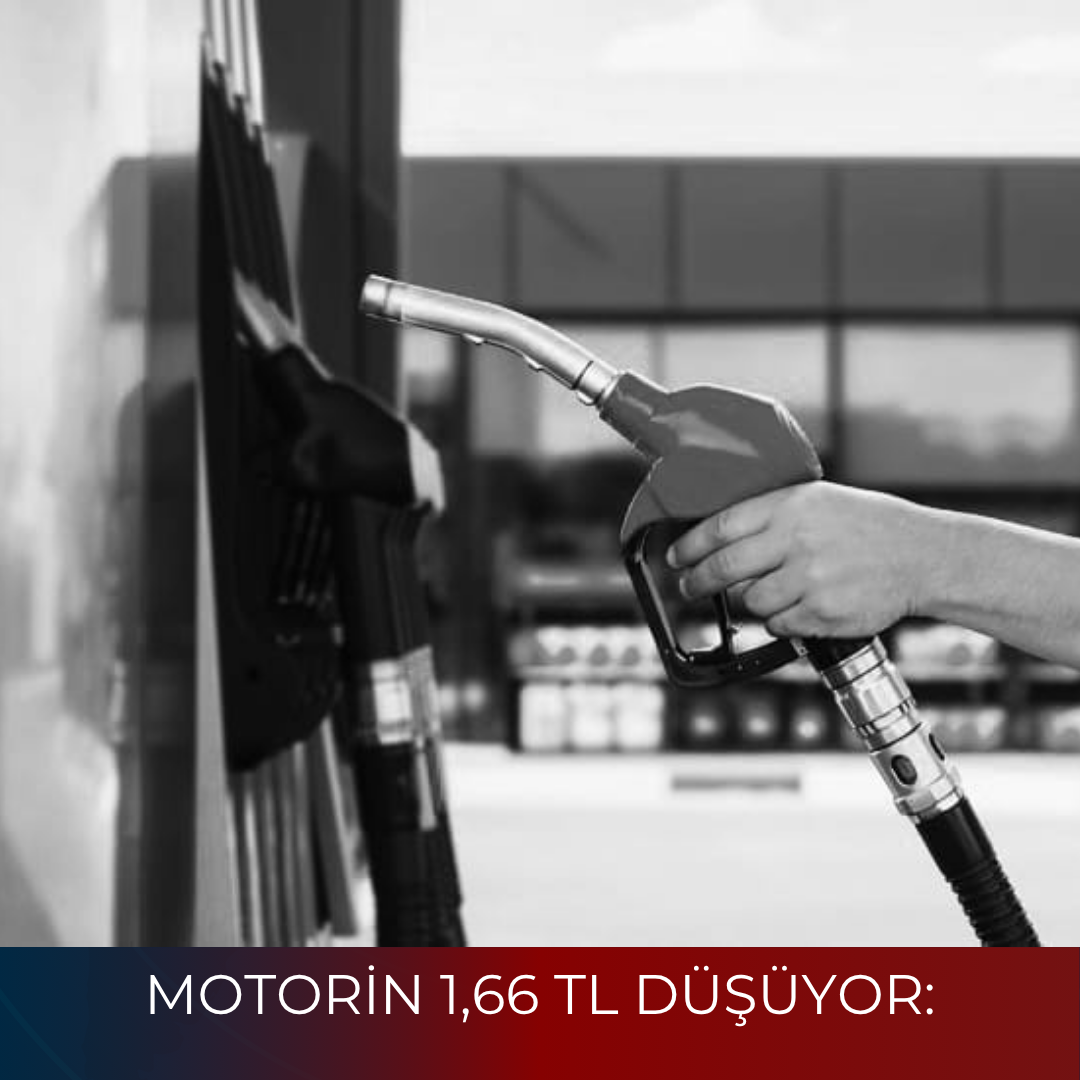 MOTORİN 1,66 TL DÜŞÜYOR