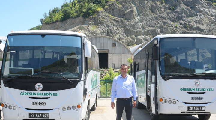 GİRESUN BELEDİYESİ ARAÇ FİLOSUNA İKİ OTOBÜS KAZANDIRDI