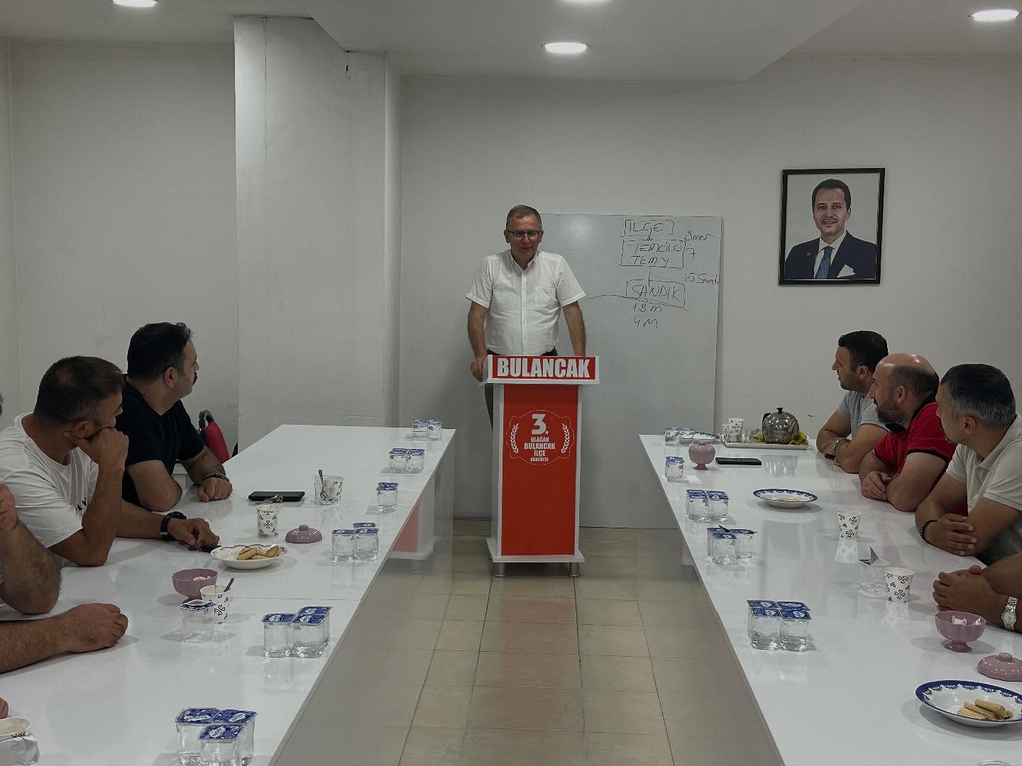 YENİDEN REFAH PARTİSİ BULANCAK İLÇE TEŞKİLATI HAFTALIK TOPLANTISINI GERÇEKLEŞTİRDİ